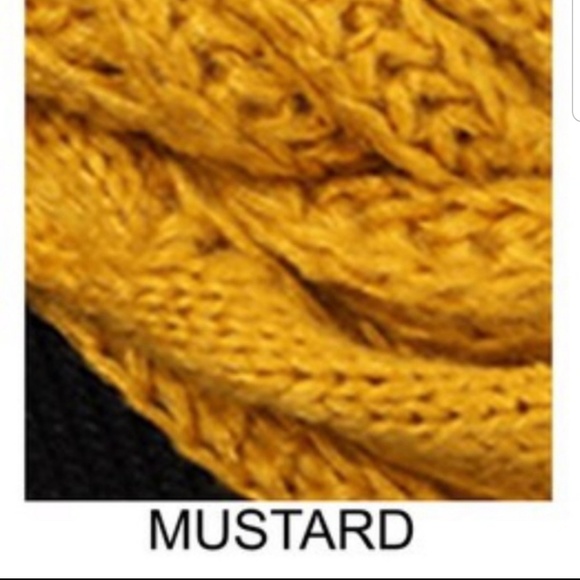 👾 3/$10 ❄️ Mustard Infiniti Scarf ❄️ - Picture 2 of 4